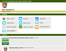 Tablet Screenshot of obecradslavice.com